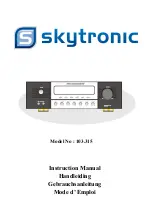 Предварительный просмотр 1 страницы SKYTRONIC 103.315 Instruction Manual