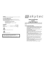 Предварительный просмотр 2 страницы SKYTRONIC 153.320 Instruction Manual