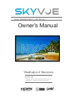 Предварительный просмотр 1 страницы skyvoe NXG 4K-5550-L Owner'S Manual