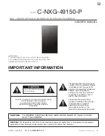 Preview for 5 page of Skyvue C-NXG-49150-P Owner'S Manual