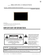 Preview for 5 page of Skyvue C-NXG-5570-DS Owner'S Manual