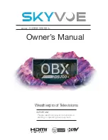 Предварительный просмотр 1 страницы Skyvue C-OBX-32000-L Owner'S Manual