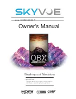 Предварительный просмотр 1 страницы Skyvue C-OBX-32000-P Owner'S Manual