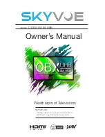 Preview for 1 page of Skyvue C-OBX-55150-UHB Owner'S Manual