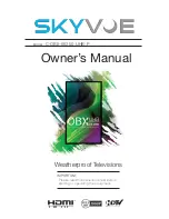 Preview for 1 page of Skyvue C-OBX-55250-UHB-P Owner'S Manual