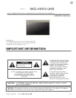 Предварительный просмотр 5 страницы Skyvue NXG-49150-UHB Owner'S Manual