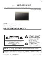 Preview for 5 page of Skyvue NXG-55250-UHB Owner'S Manual