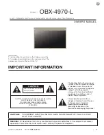 Preview for 5 page of Skyvue OBX-4970-L Owner'S Manual