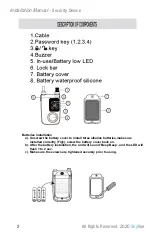 Preview for 3 page of Skyvue SECURITY ALARM DEVICE Manual