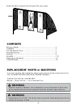 Предварительный просмотр 2 страницы skywalker sports SSFG12 Assembly, Maintenance And User Manual