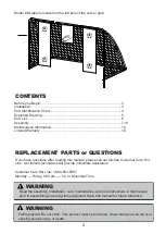 Preview for 2 page of skywalker sports SSFG9 Assembly, Maintenance & User Manual