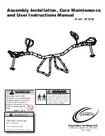 skywalker sports STT200 Assembly Installation, Care Maintenance And User Instructions Manual preview