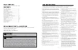 Preview for 2 page of Skywalker SWB3600 Maintenance And User Manual