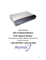 Skyway SW-10 User Manual preview