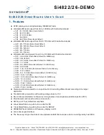 Skyworks Si4822-DEMO User Manual preview