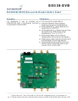 Предварительный просмотр 1 страницы Skyworks Si5330 User Manual