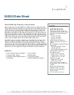 Preview for 1 page of Skyworks Si5332 Manual