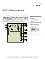 Skyworks Si5357 Reference Manual preview