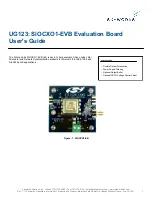 Skyworks SiOCXO1-EVB User Manual preview