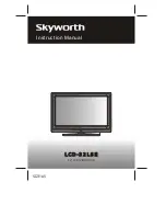 Предварительный просмотр 1 страницы Skyworth LCD-32L8E Instruction Manual