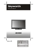 Skyworth LED-32E60 Instruction Manual preview