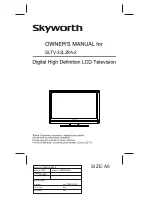 Skyworth SKYWORTH SLTV-32L29A-2 Owner'S Manual preview