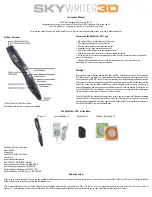 Preview for 1 page of SkyWriter SL-300 Instruction Manual