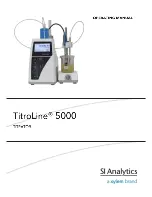 SL Analytics TitroLine 5000 Operating Manual preview