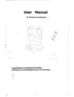 Preview for 1 page of SL PROLIGHTING SL-1R100 User Manual