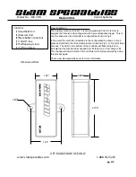 Предварительный просмотр 2 страницы Slam Specialties MC.1-SS Installation Instructions