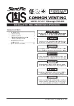 Preview for 1 page of Slant/Fin 818 192 Installation And Operating Instructions Manual