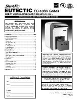 Preview for 1 page of Slant/Fin EUTECTICEC-15DV Installation And Operating Instructions Manual