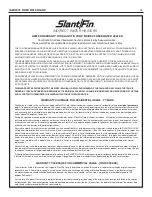 Preview for 15 page of Slant/Fin HWT-120 Installation And Operating Instructions Manual