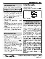 Preview for 4 page of Slant/Fin KC-45 User'S Information Manual