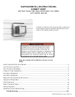 Preview for 1 page of Slant/Fin Q3-4 Supplemental Instructions