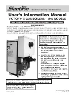 Preview for 1 page of Slant/Fin VHS-120 User'S Information Manual