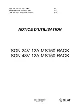 Preview for 1 page of SLAT SON MS150 Operating Instructions Manual