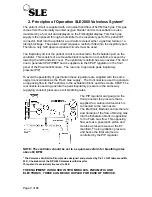 Preview for 8 page of SLE 2000 User Manual