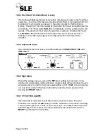 Preview for 40 page of SLE 2000 User Manual