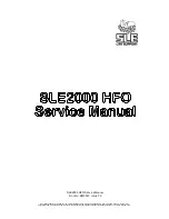 SLE SLE2000 HFO Service Manual предпросмотр