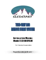 Sledstart SS1000YAM Installation Manual preview