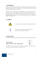 Preview for 4 page of Slee Cryostat MEV Operating Instructions Manual