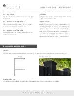 Preview for 2 page of SLEEK FENCE Installation Manual