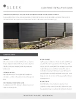 Preview for 4 page of SLEEK FENCE Installation Manual