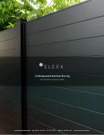 Preview for 6 page of SLEEK FENCE Installation Manual