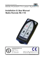 Preview for 1 page of SLEIPNER MOTOR AS RC-11E Installation & User Manual