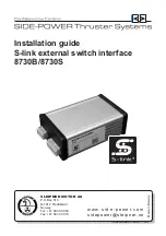 Предварительный просмотр 1 страницы SLEIPNER MOTOR AS S-Link 8730B Installation Manual