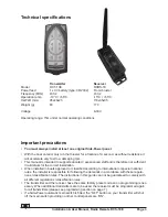 Preview for 3 page of SLEIPNER MOTOR AS SIDE-POWER RCS-10E Installation & User Manual