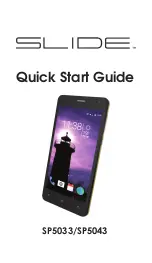 SLIDE SP5033 Quick Start Manual предпросмотр