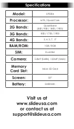 Preview for 15 page of SLIDE SP5034 Quick Start Manual